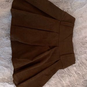 Brown mini skirt, is XS but runs large
